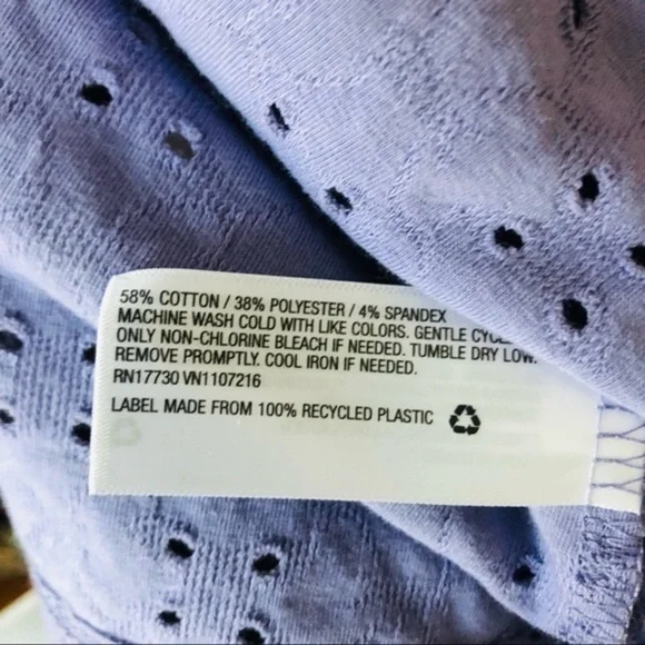 Ava & Viv Puff Sleeve Eyelet Knit Blouse | 4X - Picture 7 of 7